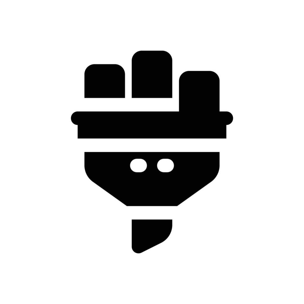 filter report glyph icon. Strong and solid icon for websites and mobile apps. vector