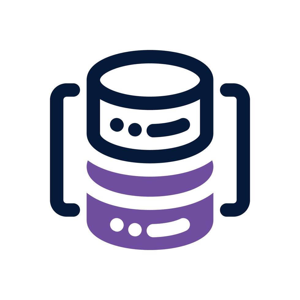 database duotone icon. Sleek and modern icon for websites, mobile apps, marketing materials, and corporate design. Fully scalable and ready to use. vector