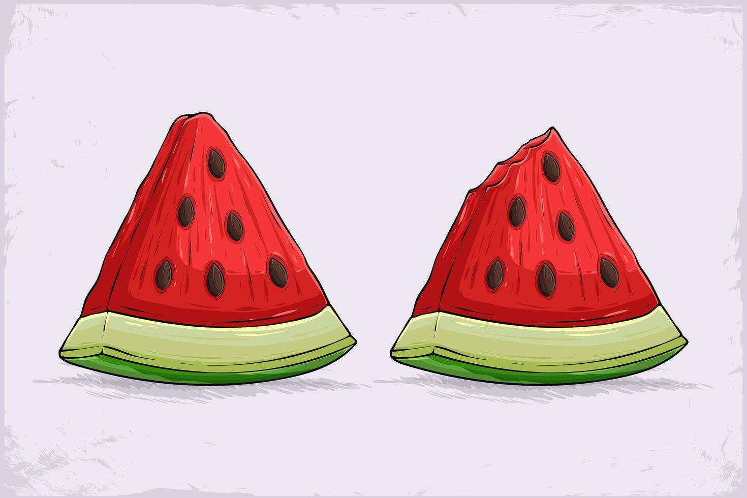 Illustration of watermelon slices vector
