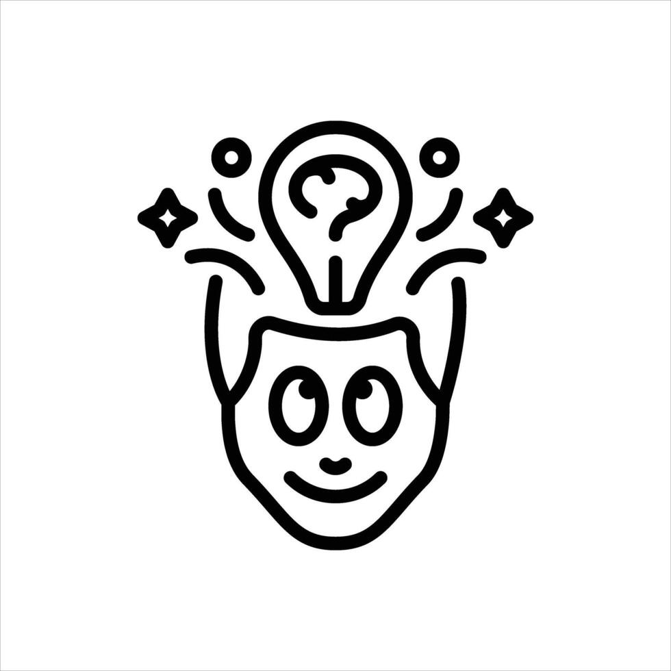 Black line icon inspired vector