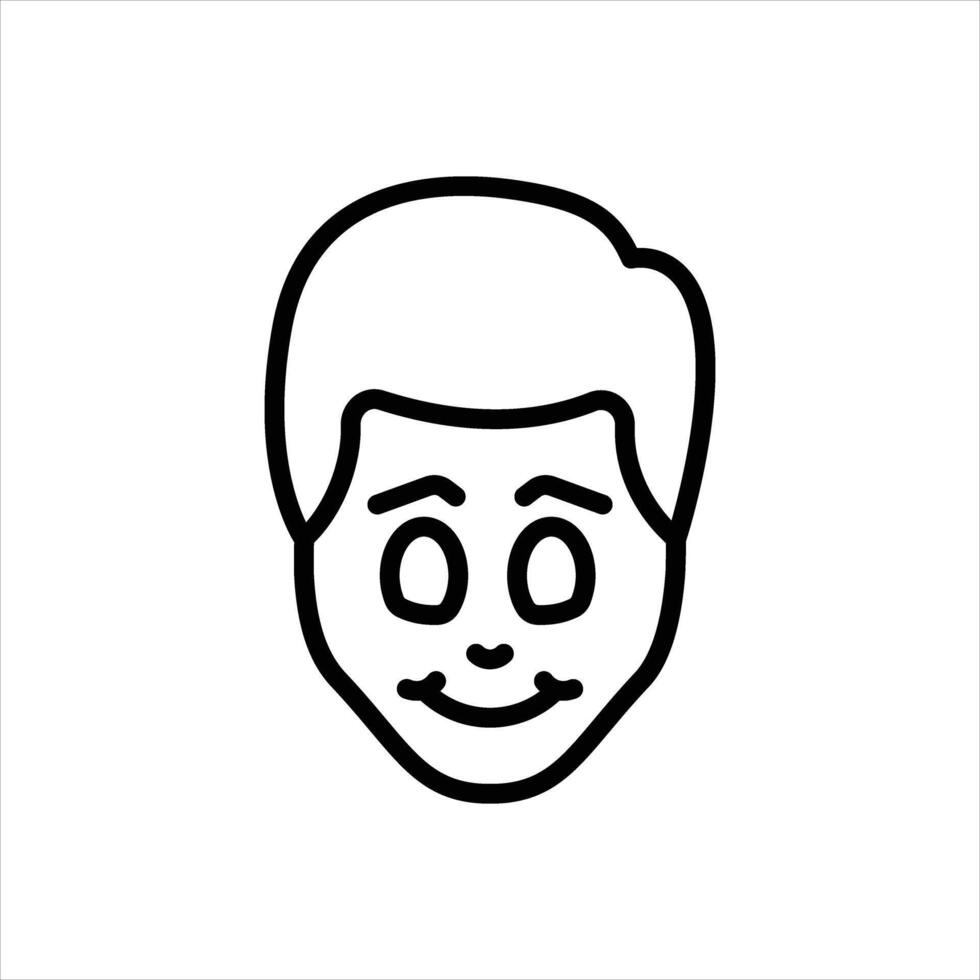 Black line icon relax vector