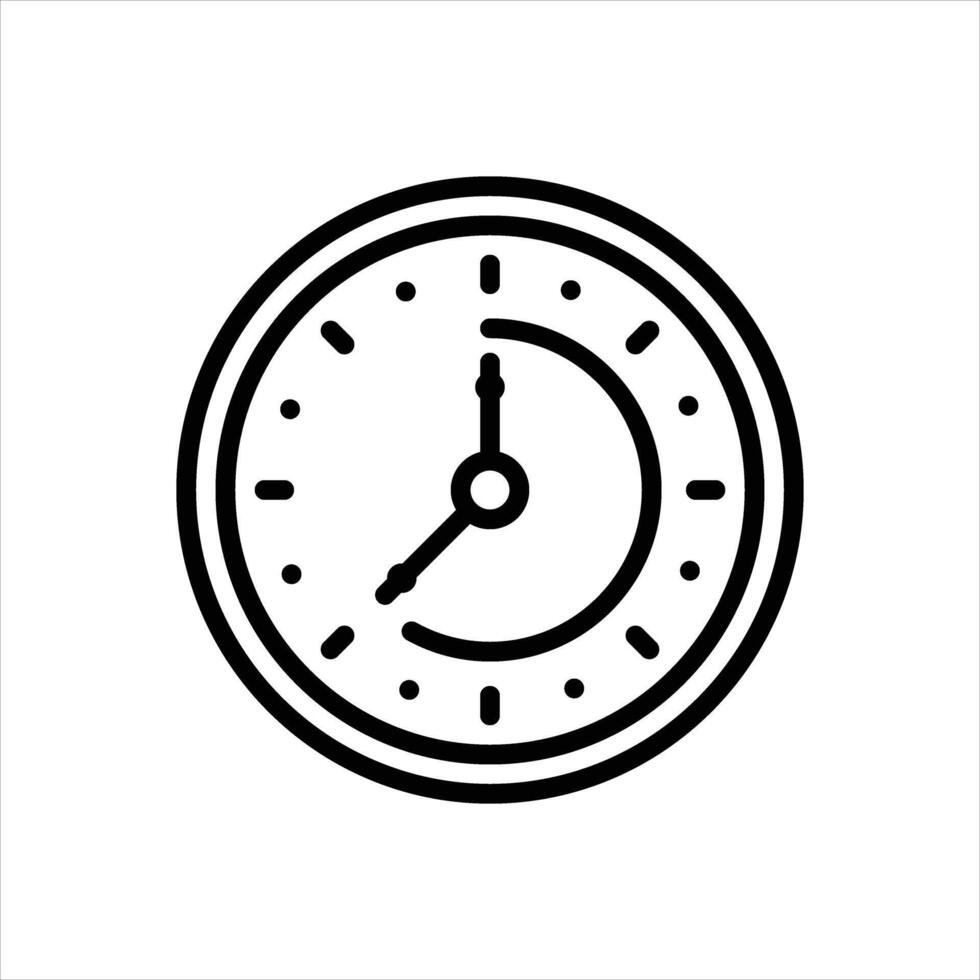 Black icon time vector