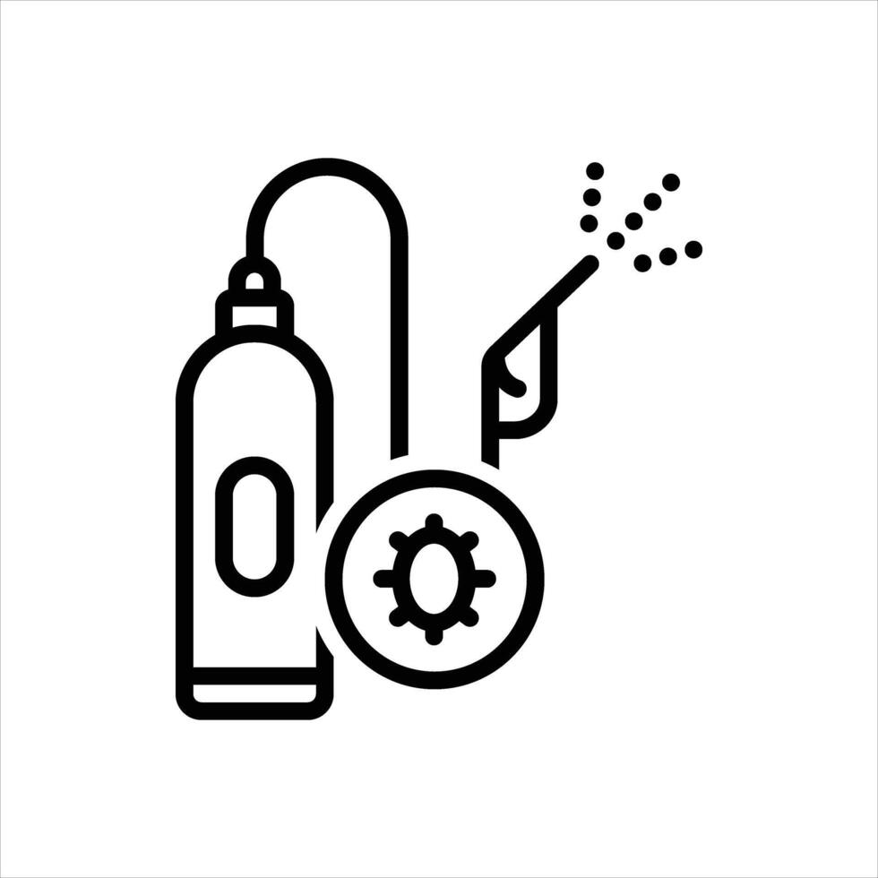 Black icon pest control vector