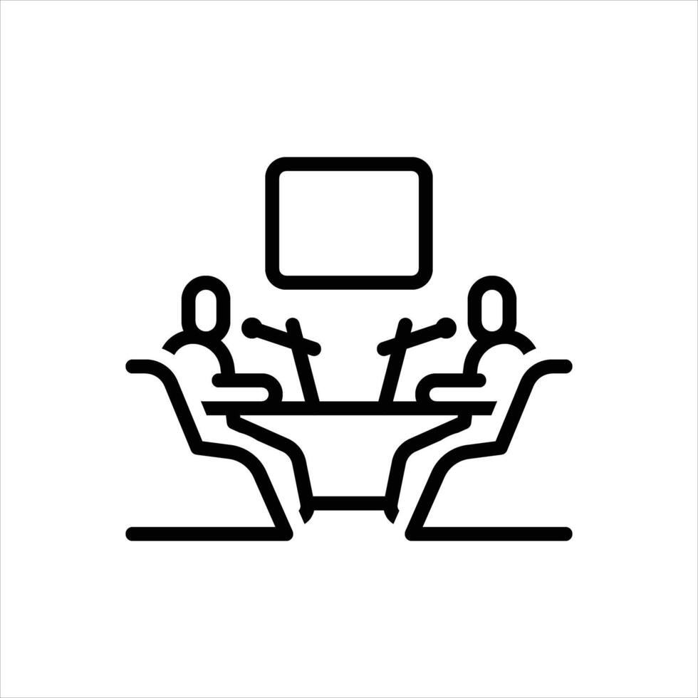 Black line icon podcasting vector