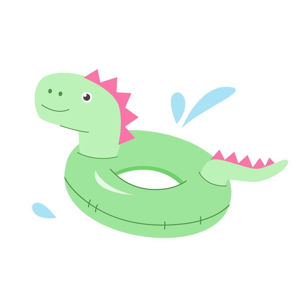 Cute Children's Inflatable Pool Circle vector
