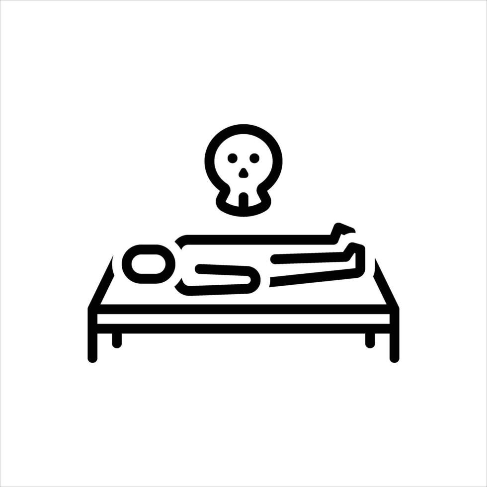 Black icon death vector