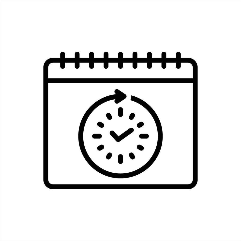 Black line icon available vector