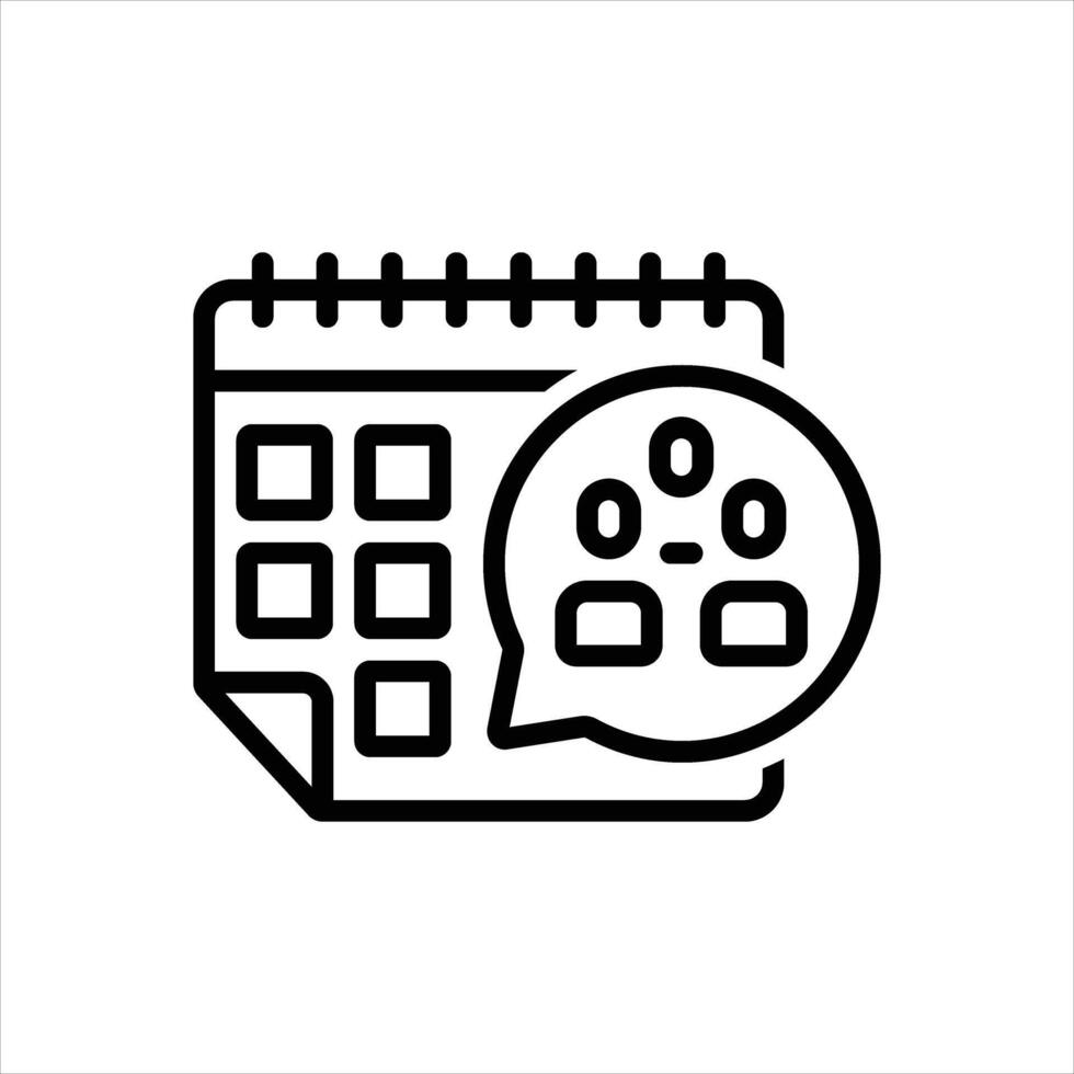 Black icon organizer vector