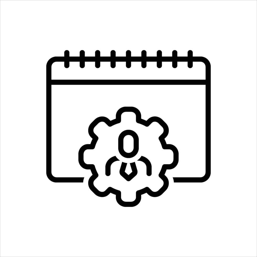 Black icon management vector
