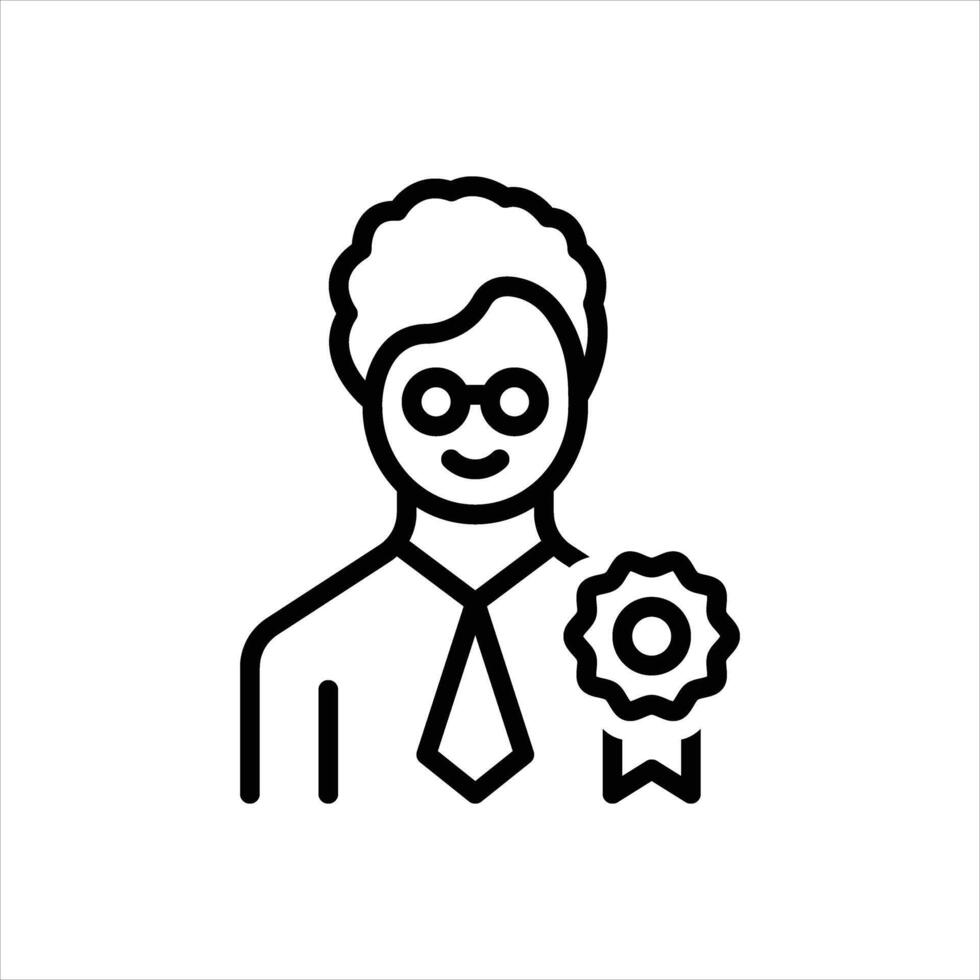 Black line icon professional vector