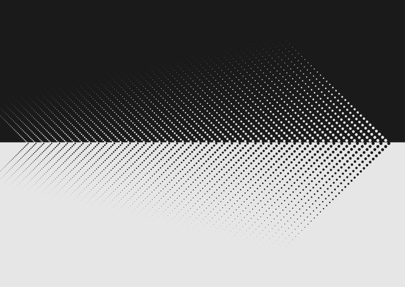 Abstract black white dotted arrows geometric tech background vector