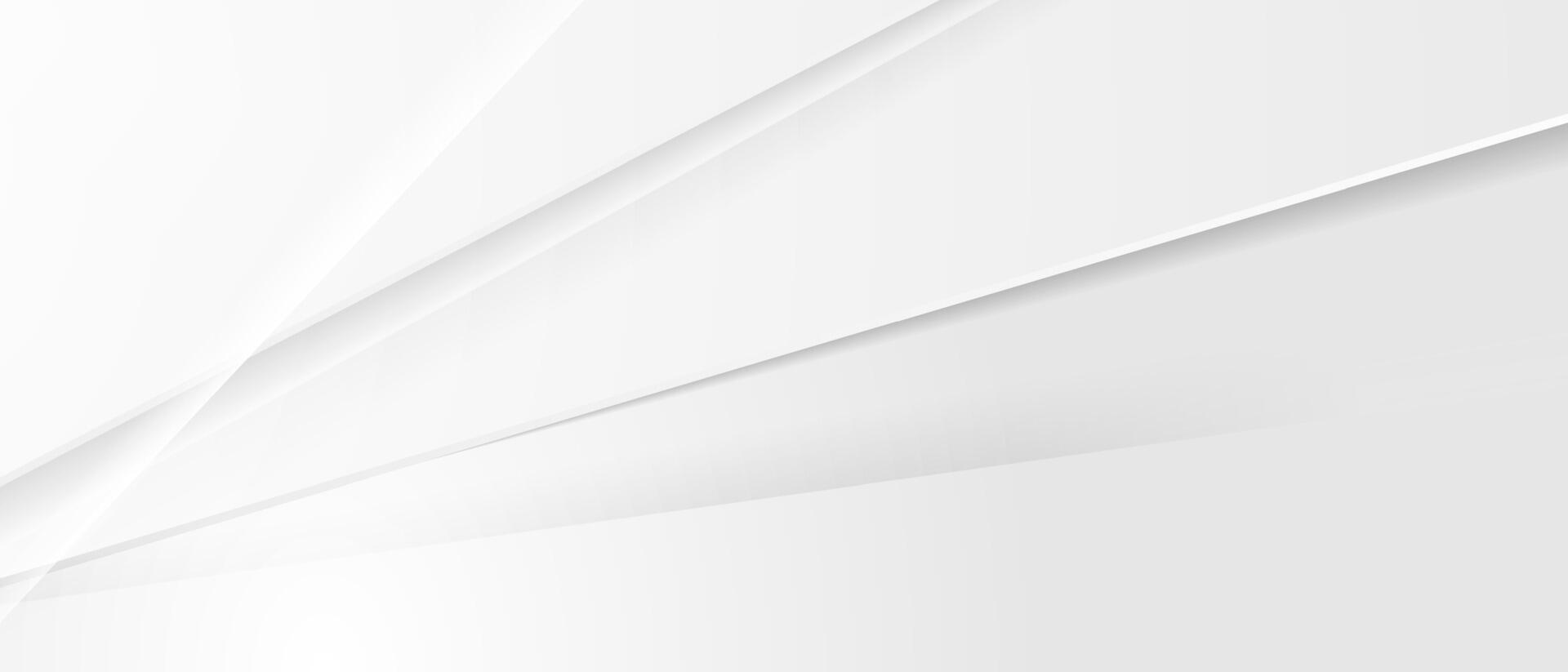 Grey white glossy stripes abstract minimal tech background vector