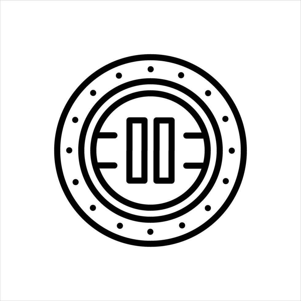 Black icon music vector
