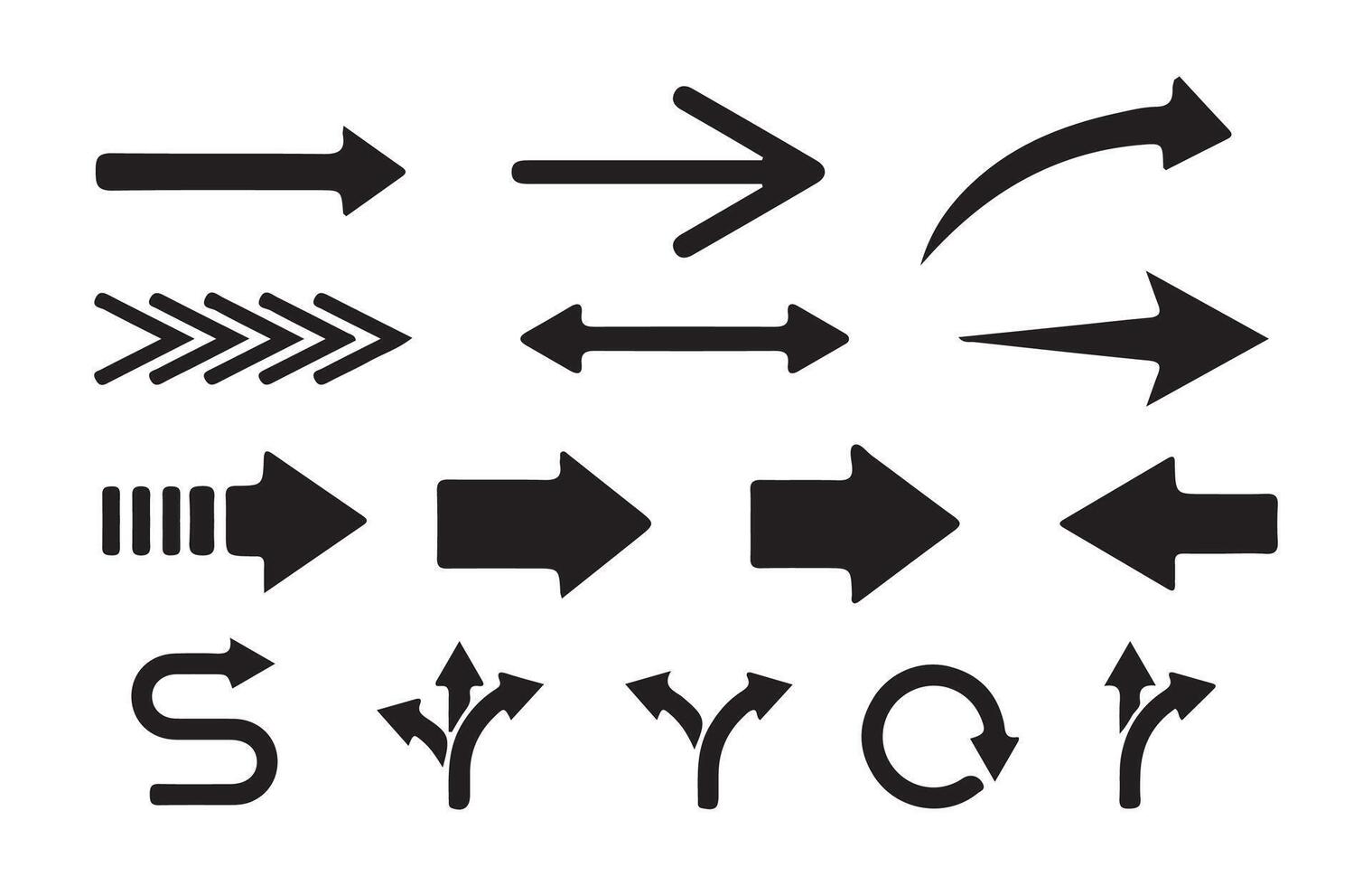 Minimalist Arrow Icon Set . Directional and Motion vector