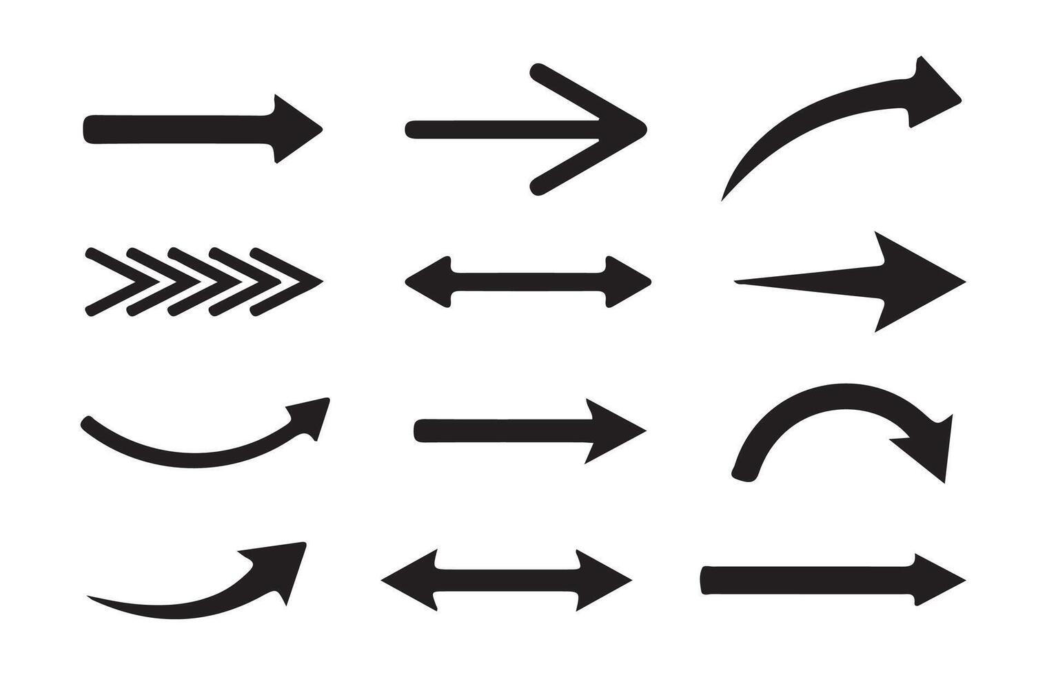 Arrows icon set. vector