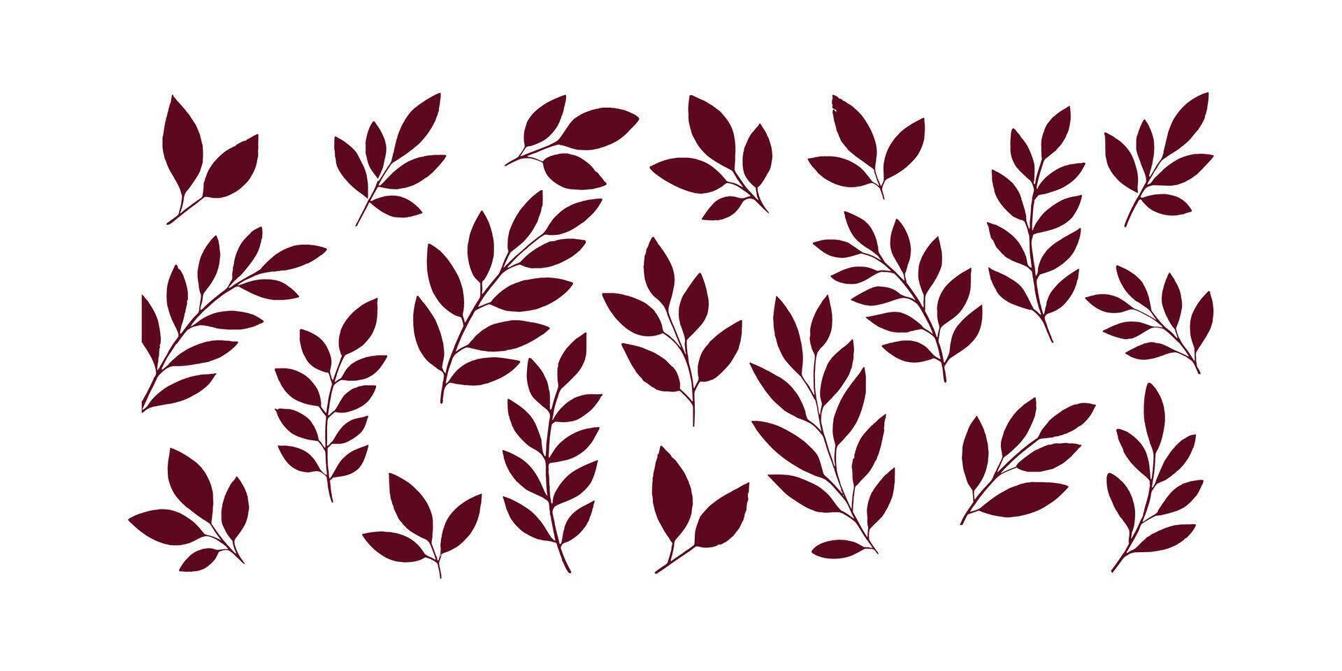 set of tropical black leaves. Flowers and leaves of the jungle. Monstera, fig, palm vector