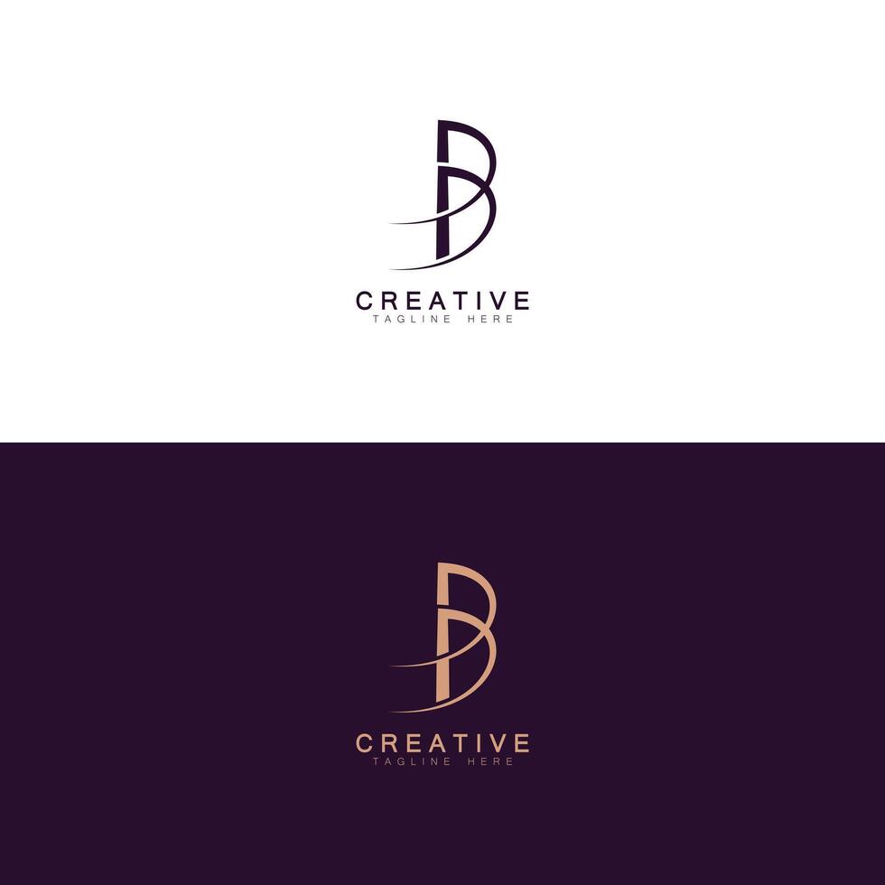 DB BD D AND B Abstract initial monogram letter alphabet logo design vector