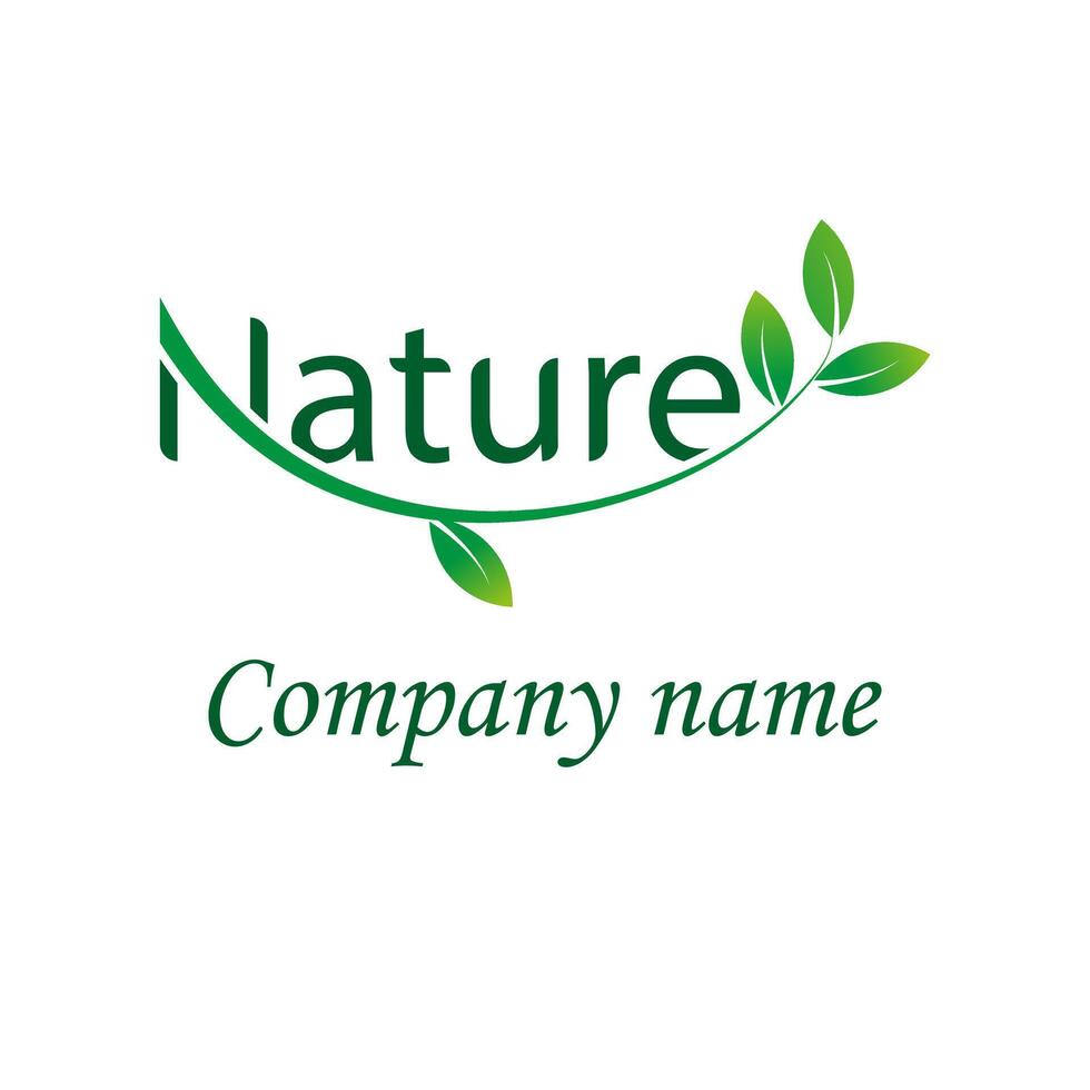 nature organic typeface sans serif feminine font vector