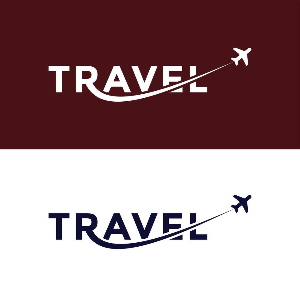 Travel letter Logo icon Design with plane graphic element, symbol, sign for travel agency logo design vector