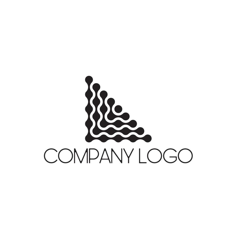 Abstract digital logo template vector