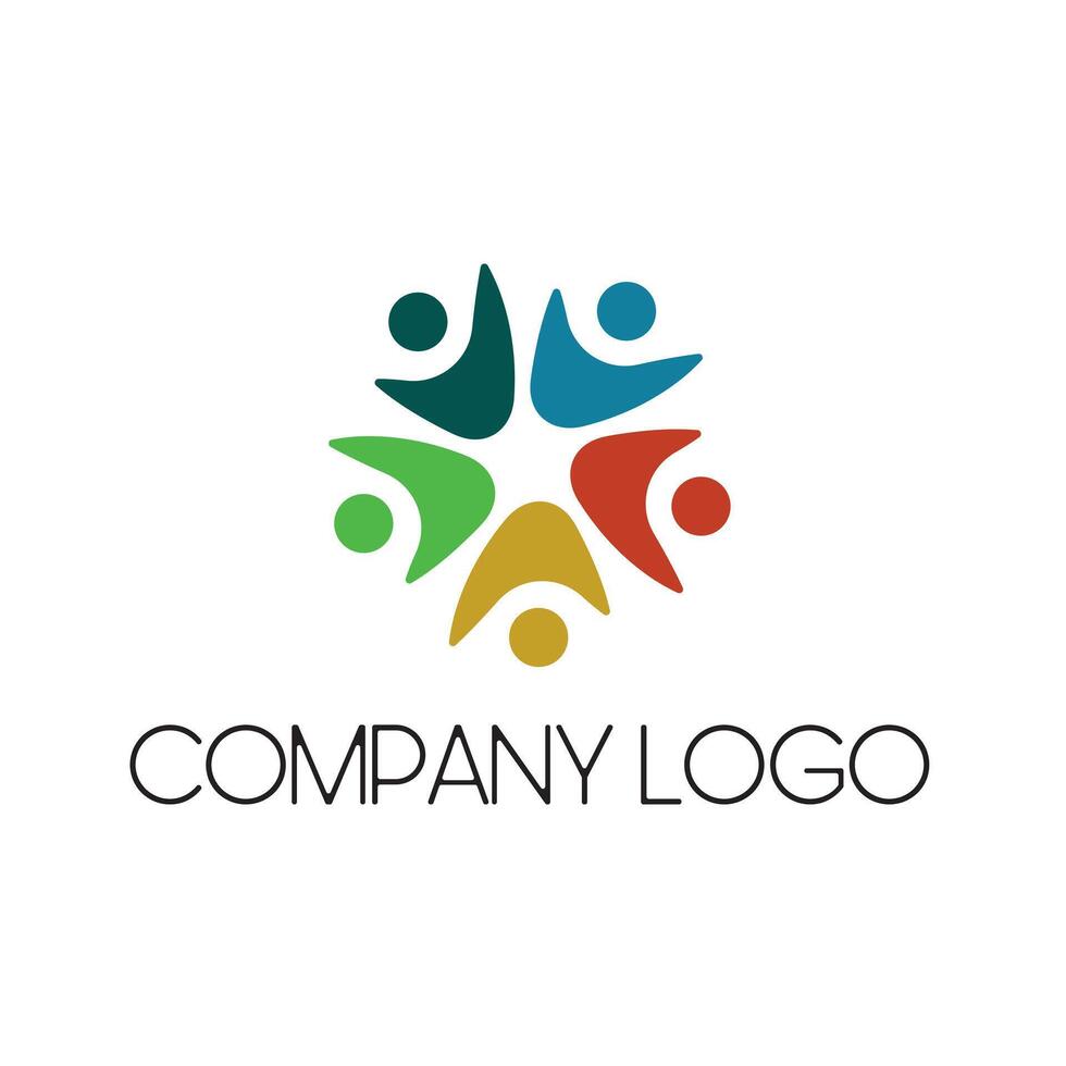 Company Team people logo icon symbol vector