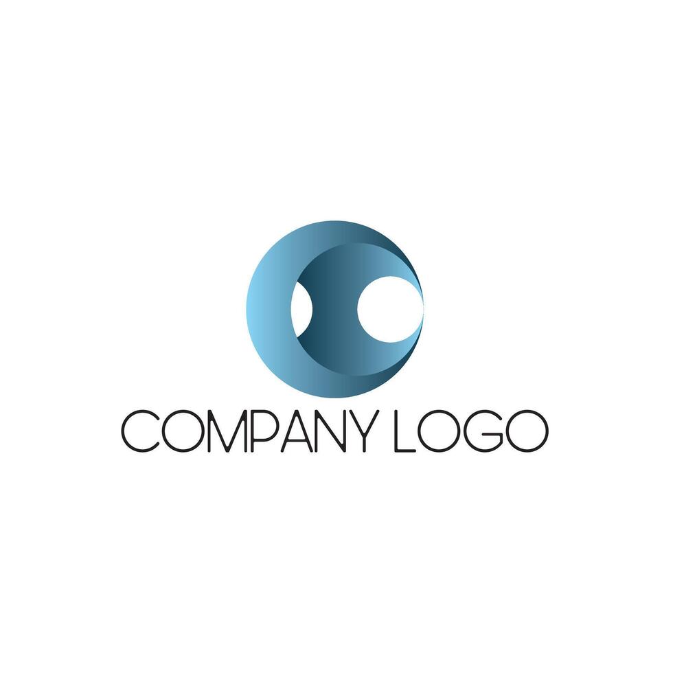 Round elegant logo symbol vector