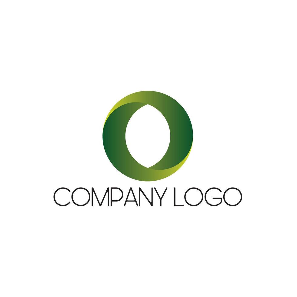 Elegant company logo green vector