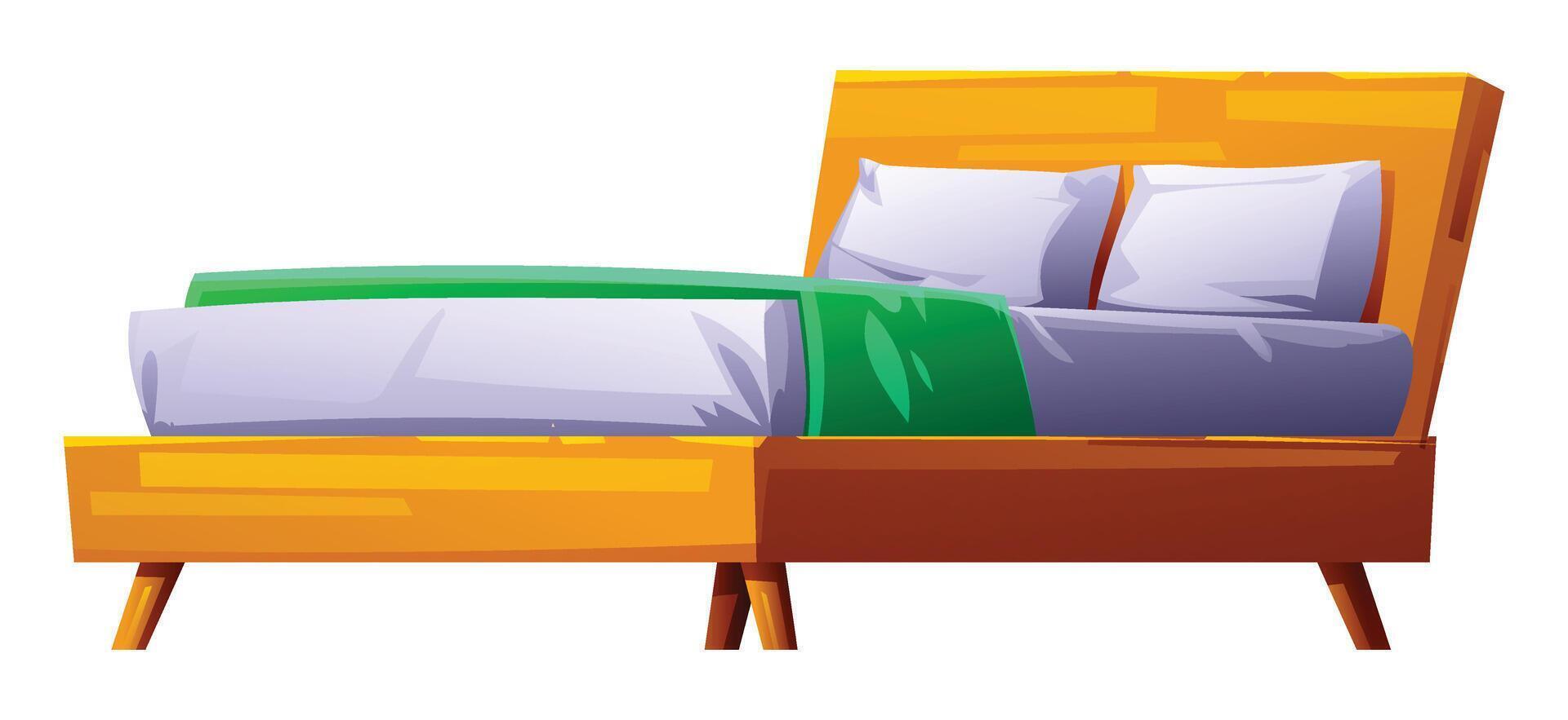 colorful modern bed design image vector