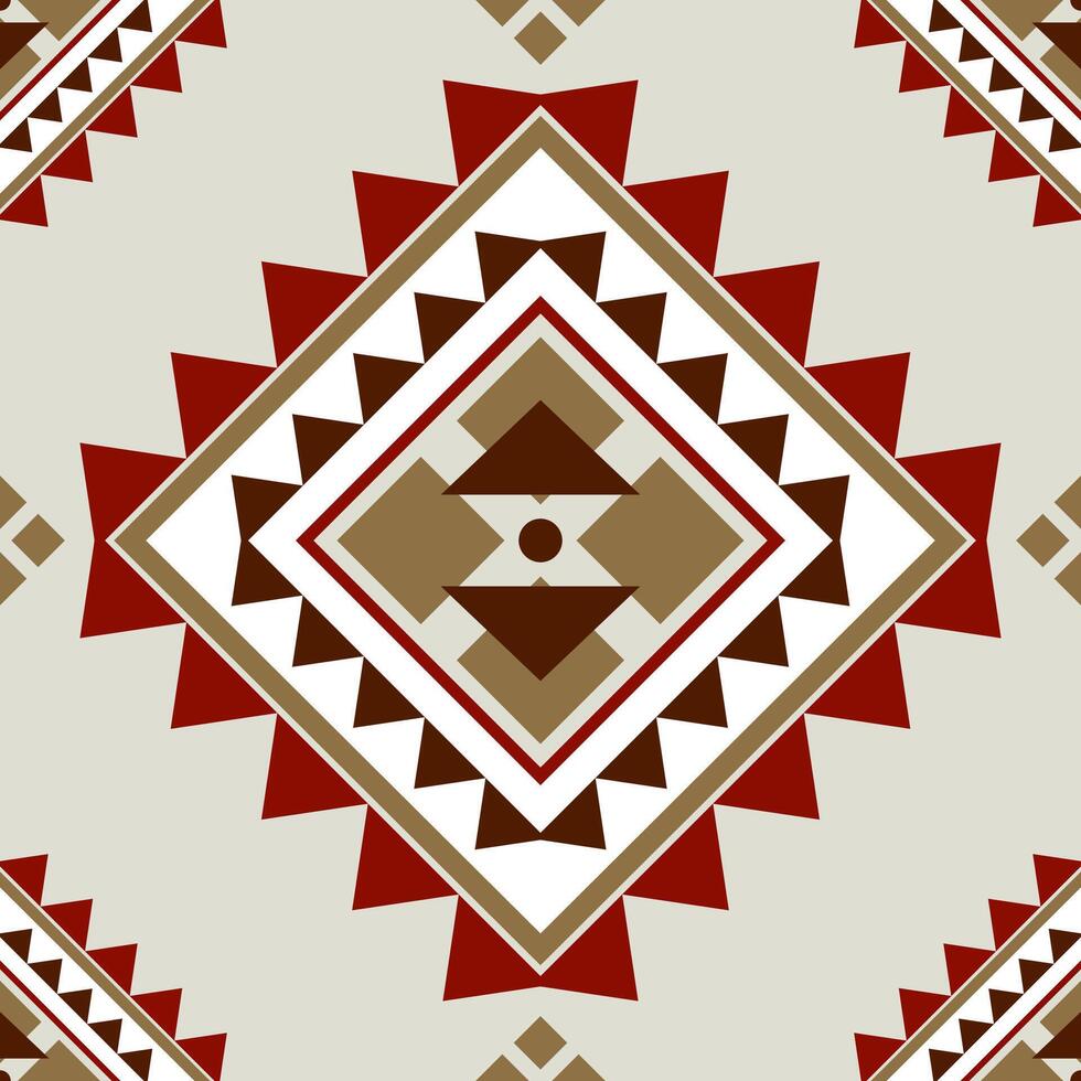 Traditional Motif Tribal Monogram Of Geometric Style Embroidery Handicraft Chevron Pattern with Red Brown White on Celadon Green Background. Ethnic Civitas Exquisite Detailed for Apparel Mattress Bag vector