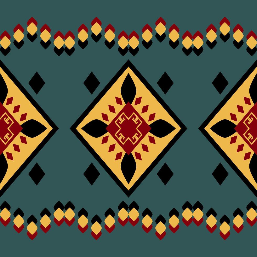 Abstract Candle Light Geometric Reggae Version Color Green Yellow Red and Black for Festive Vibe Border Striped Pattern Diamond and Dew Drops Exquisitely Arranged for Night Festival Decoration Apparel vector