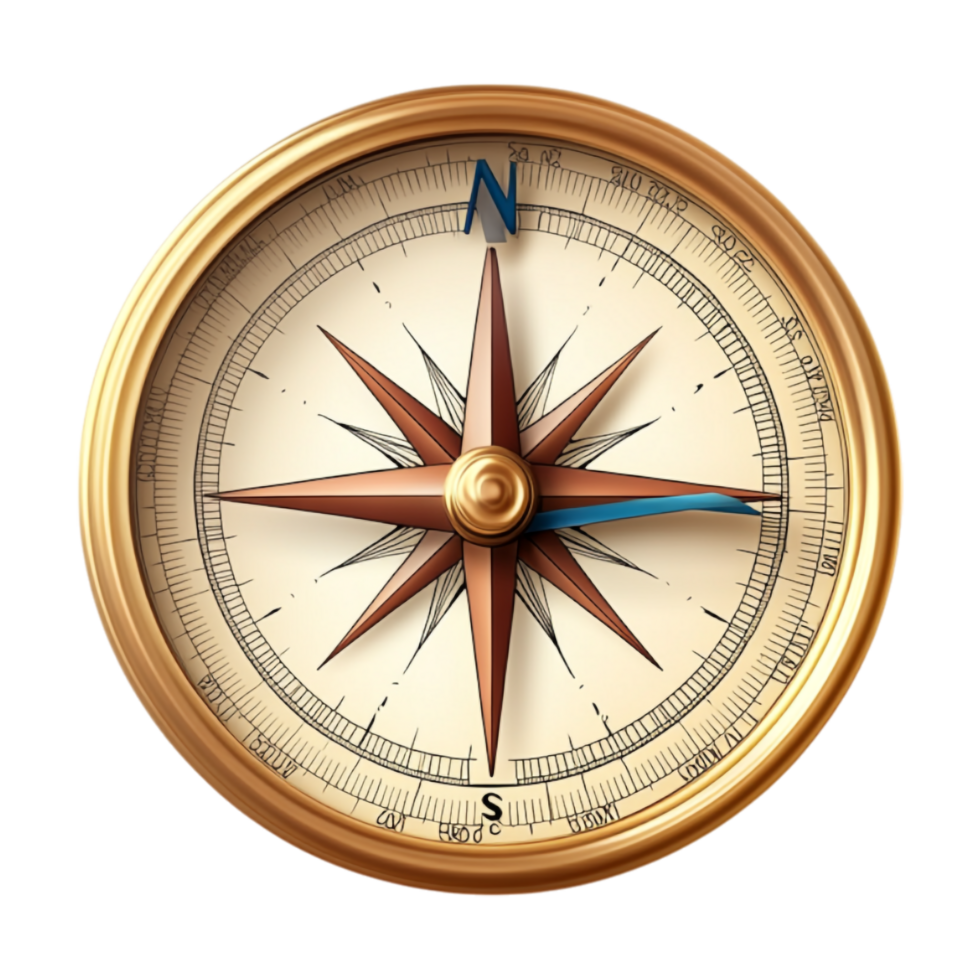 a compass rose on a transparent background png