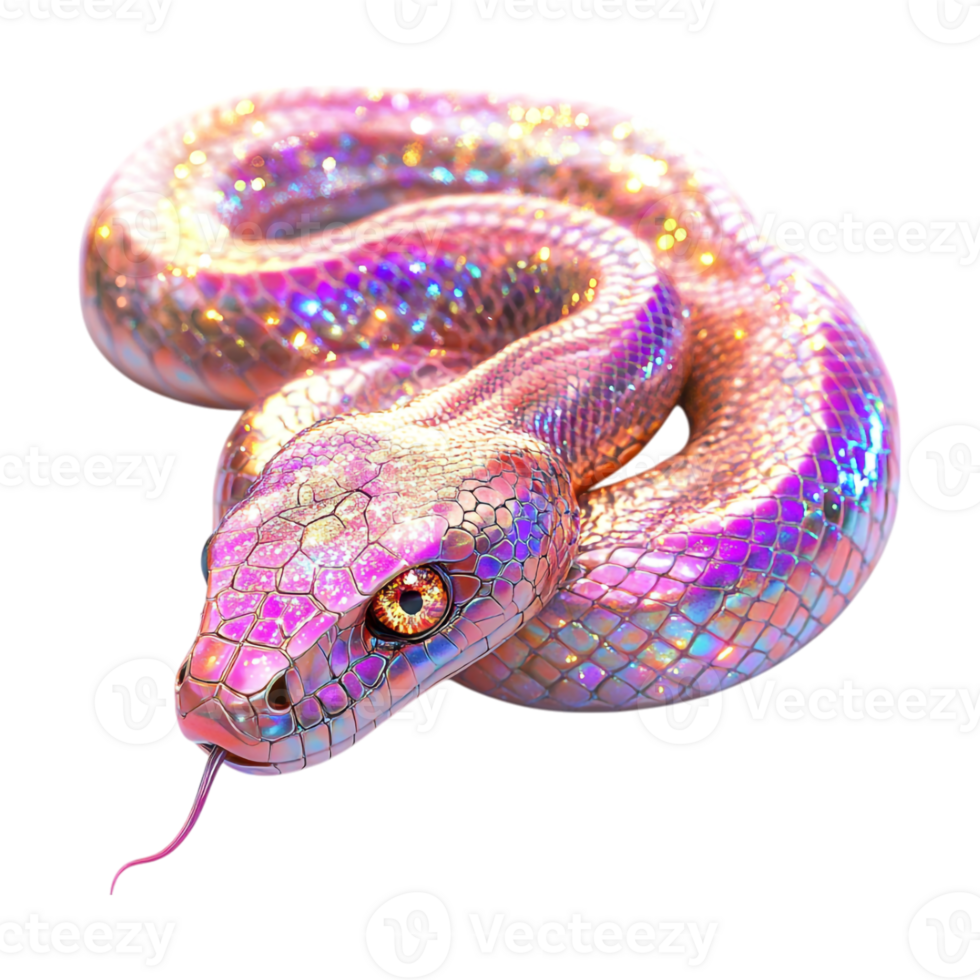 a snake with a pink and purple color scheme png