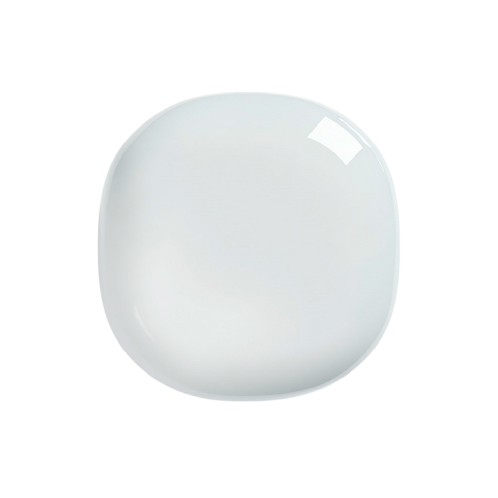 A single glossy white liquid droplet or cosmetic serum splash isolated on a transparent background graphic element png