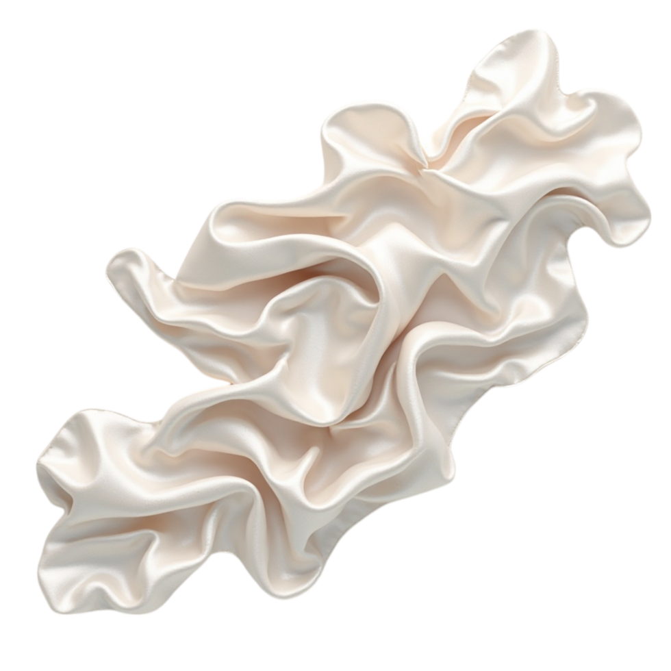 Abstract smooth white flowing fabric shape texture luxury elegant background png