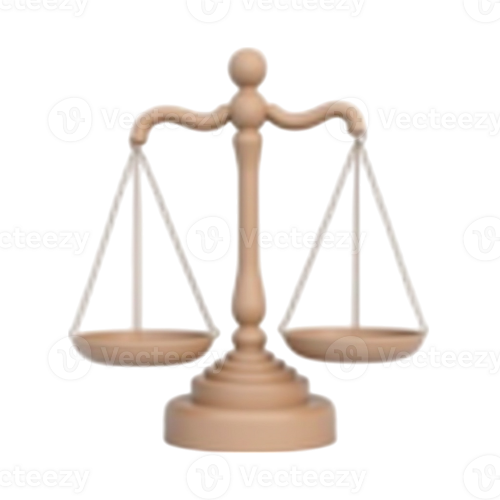 Detailed Close-up of a Classic Wooden Balance Scale Representing Law Justice and Equality with Transparent Background png