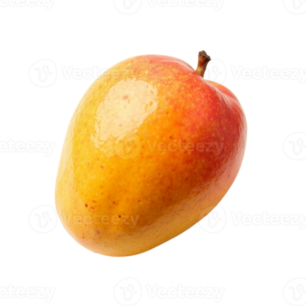 Fresh Ripe Mango Fruit Isolated on Transparent Background - Studio Shot png