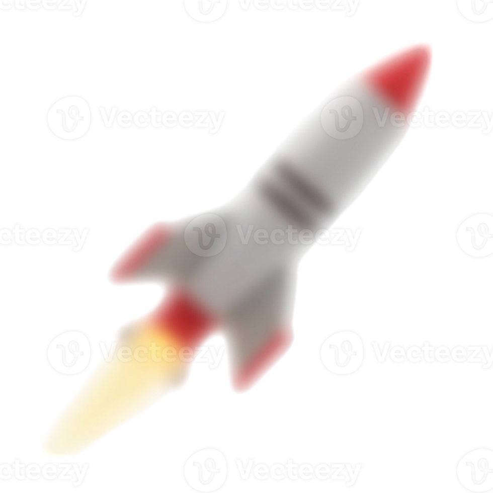 Stylized Cartoon Rocket with Flame Graphic Resource Transparent Background 50 characters png