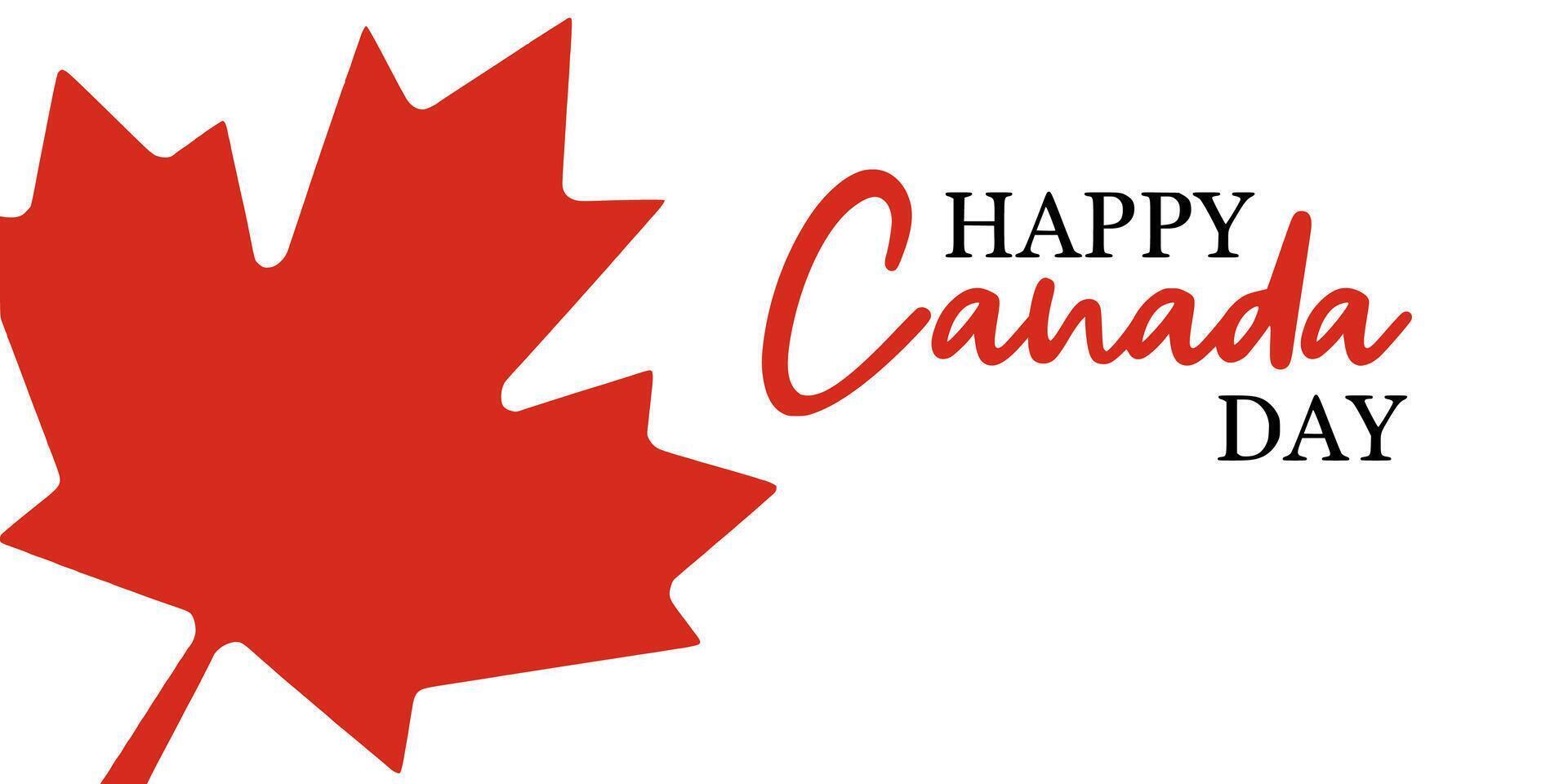 Canada Day is celebrated on July 1st each year vector