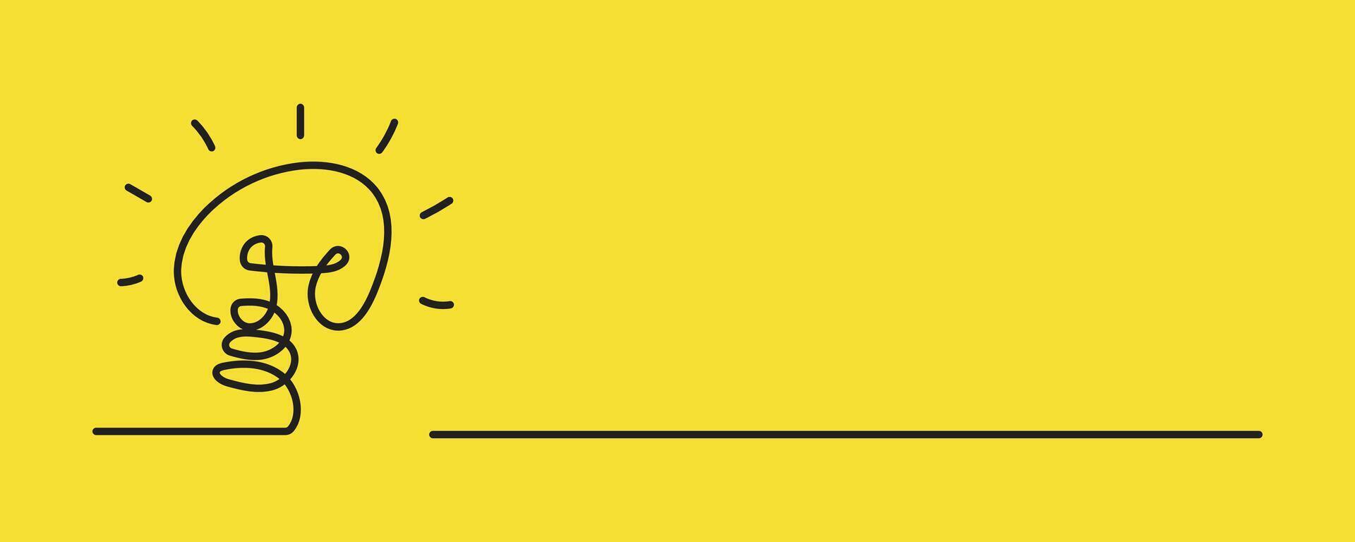 Comic brain electric lamp idea doodle FAQ, business loading concept Fun creative light bulb icon or sign ideas Brilliant lightbulb education or inventions pictogram Think big, success. Target. vector