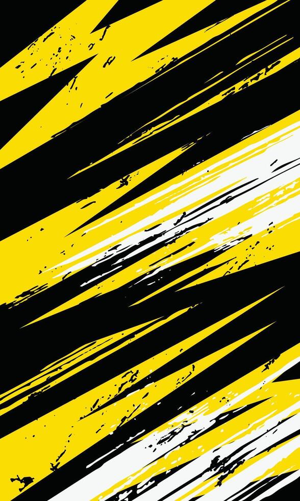 Yellow and black abstract pattern design vector