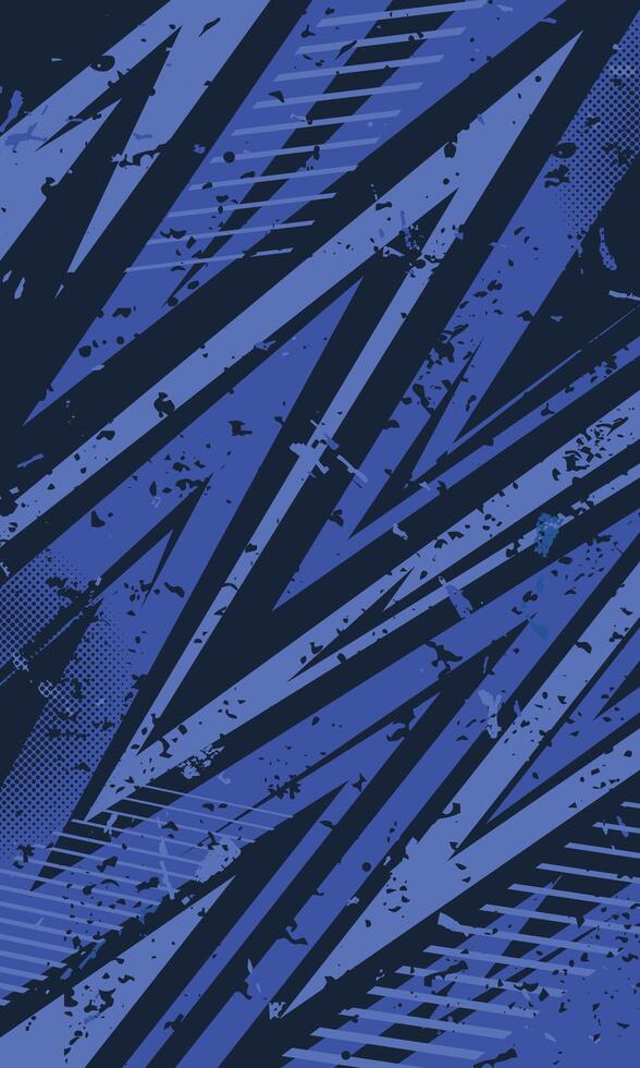 Blue abstract geometric pattern design vector
