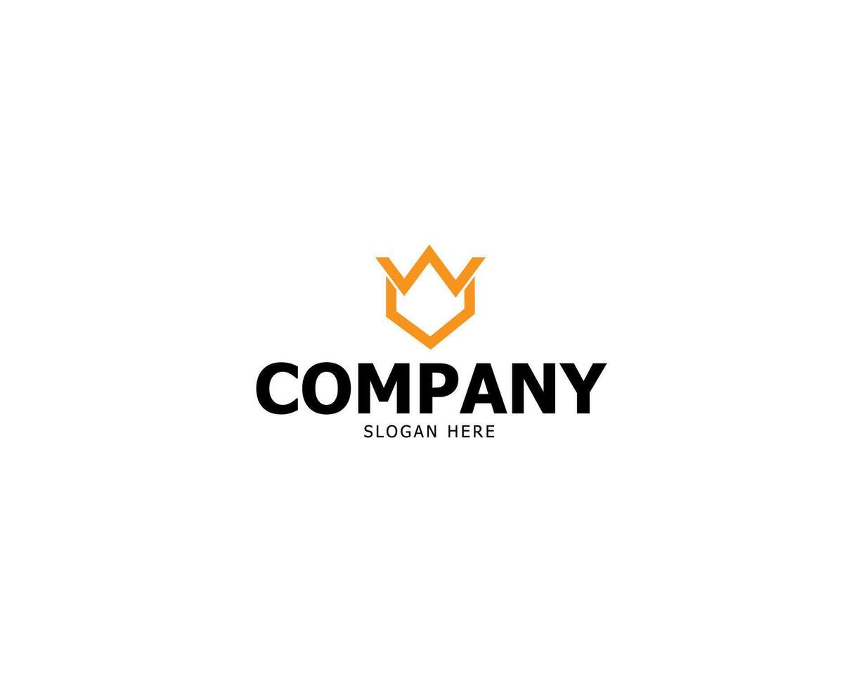Logo Letter Initial W and U For your Company Simple vector