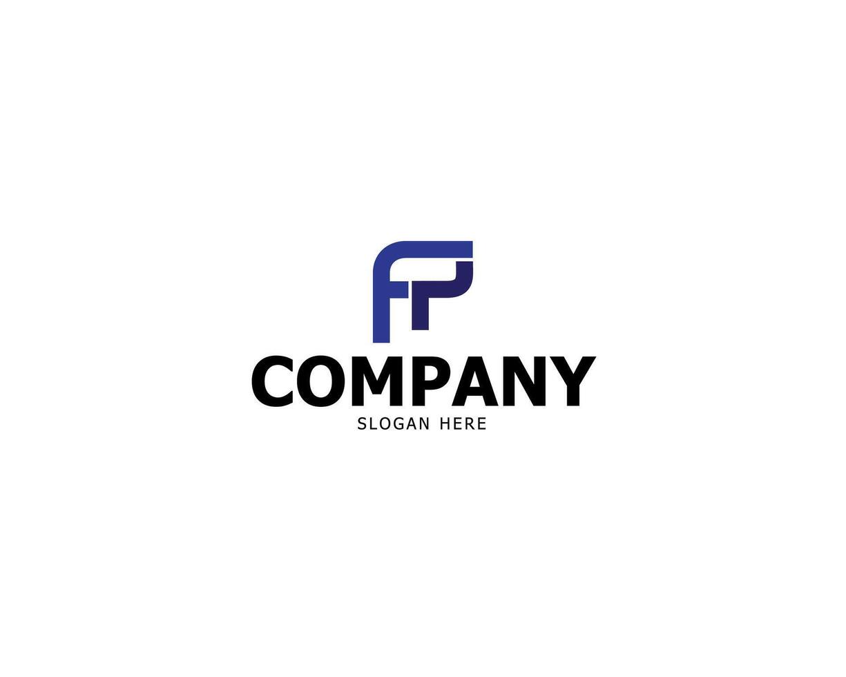 Logo Letter Initial F and P For your Company Simple vector