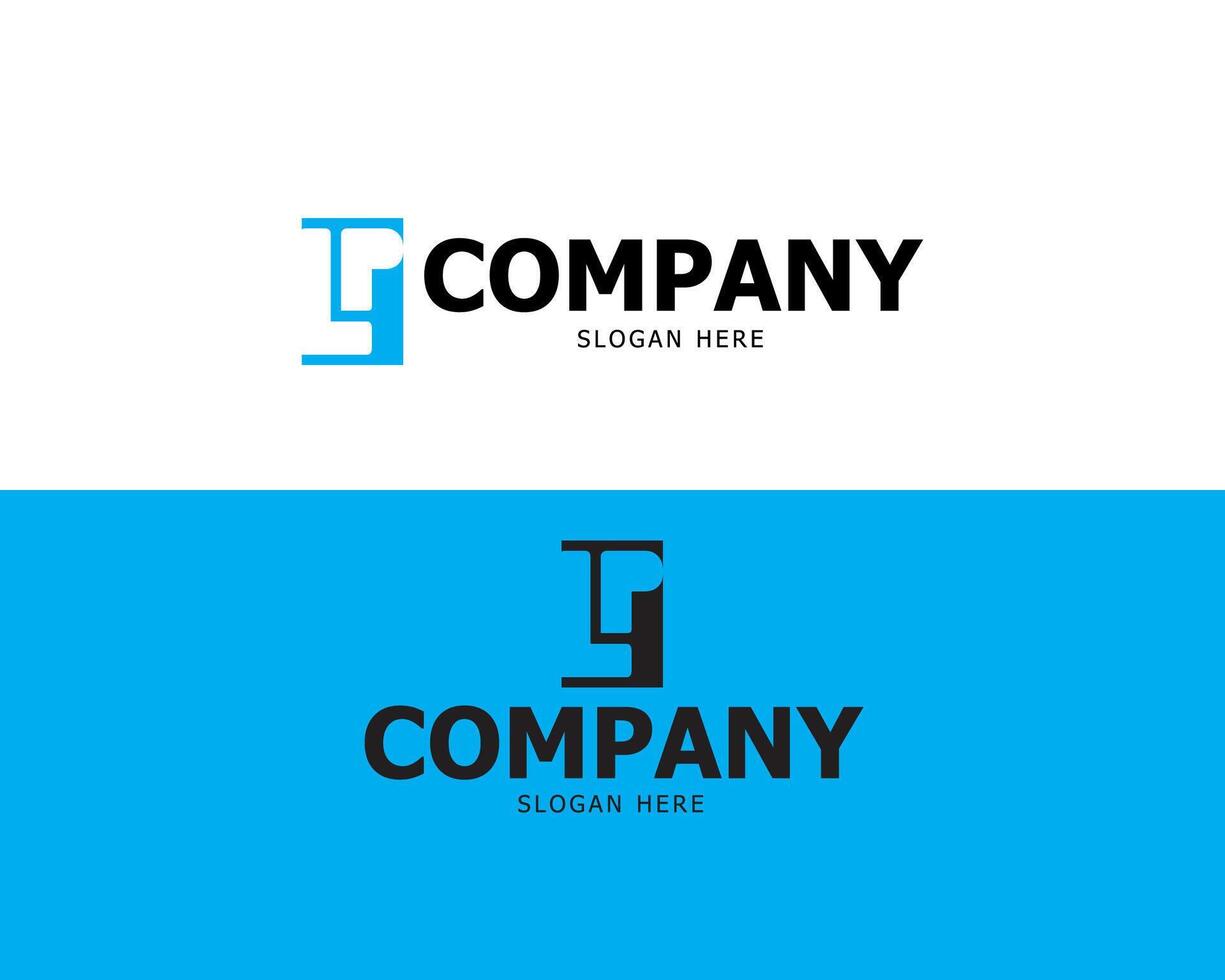 Logo Letter Initial L and P For your Company Simple vector