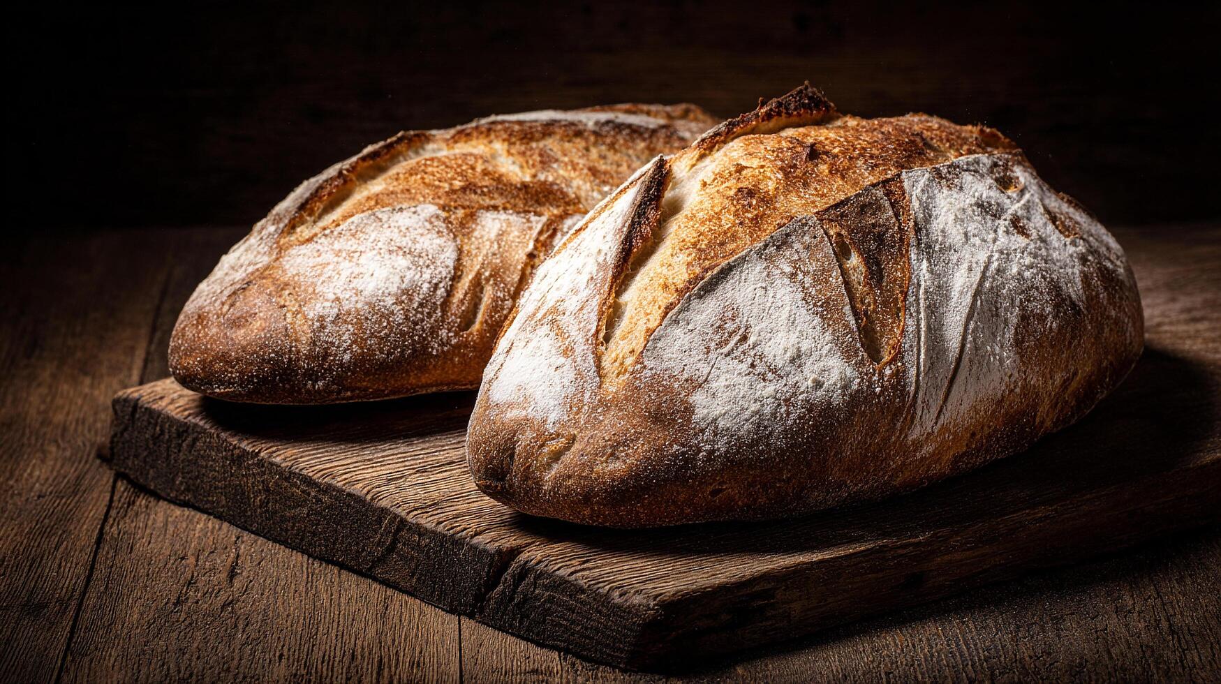 Artisan bread image with real textures and rich tone wallpaper photo