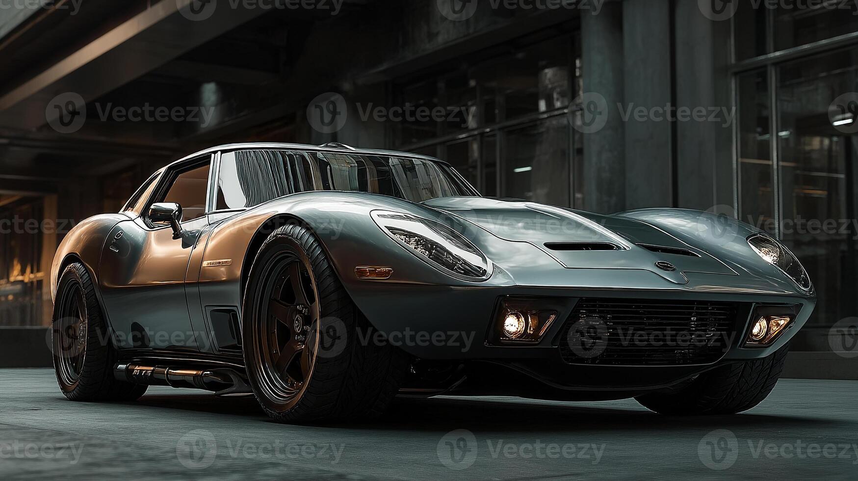 Realistic textures photo of luxury car design