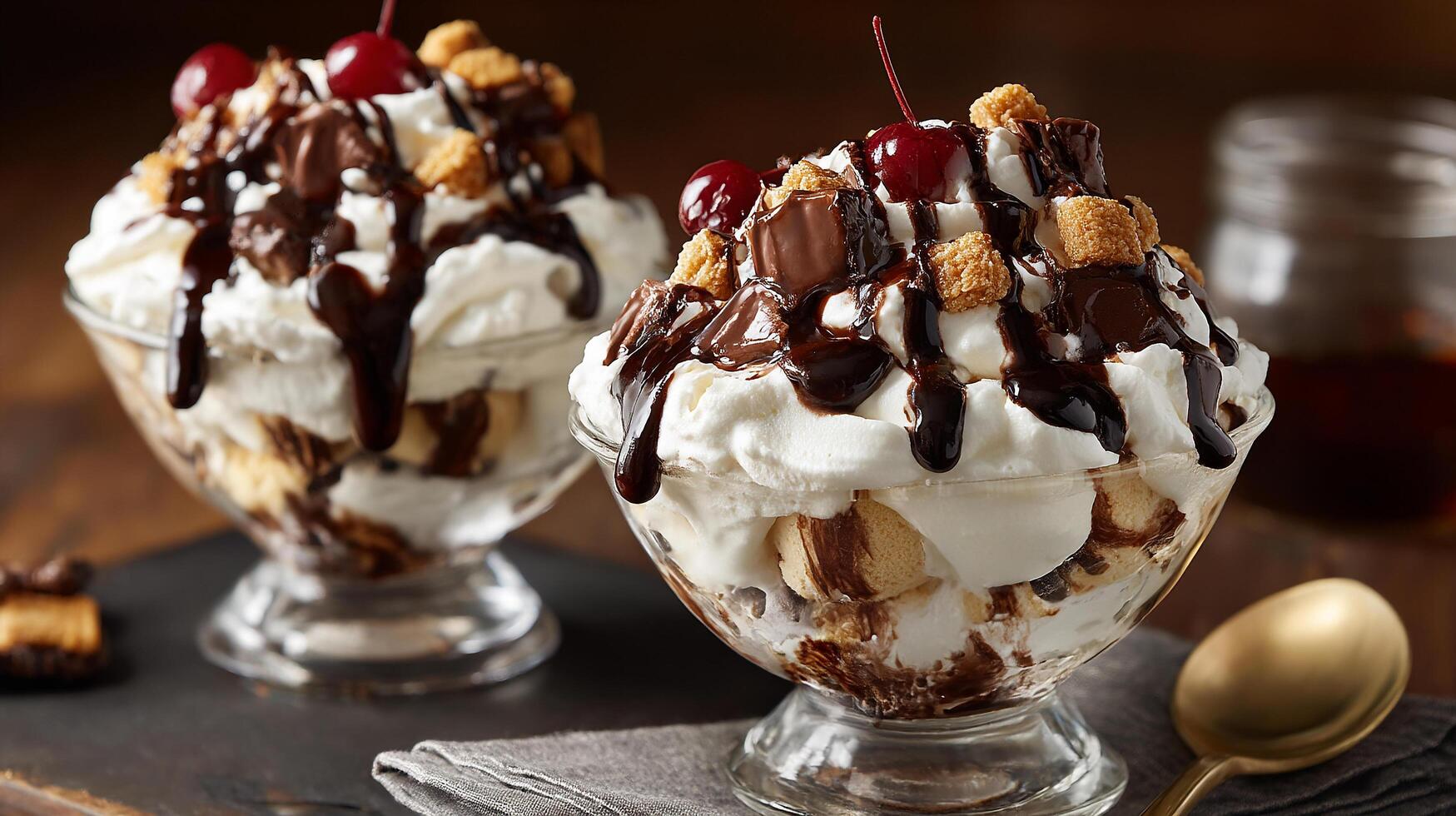 Clear photography of dessert with realistic texture photo
