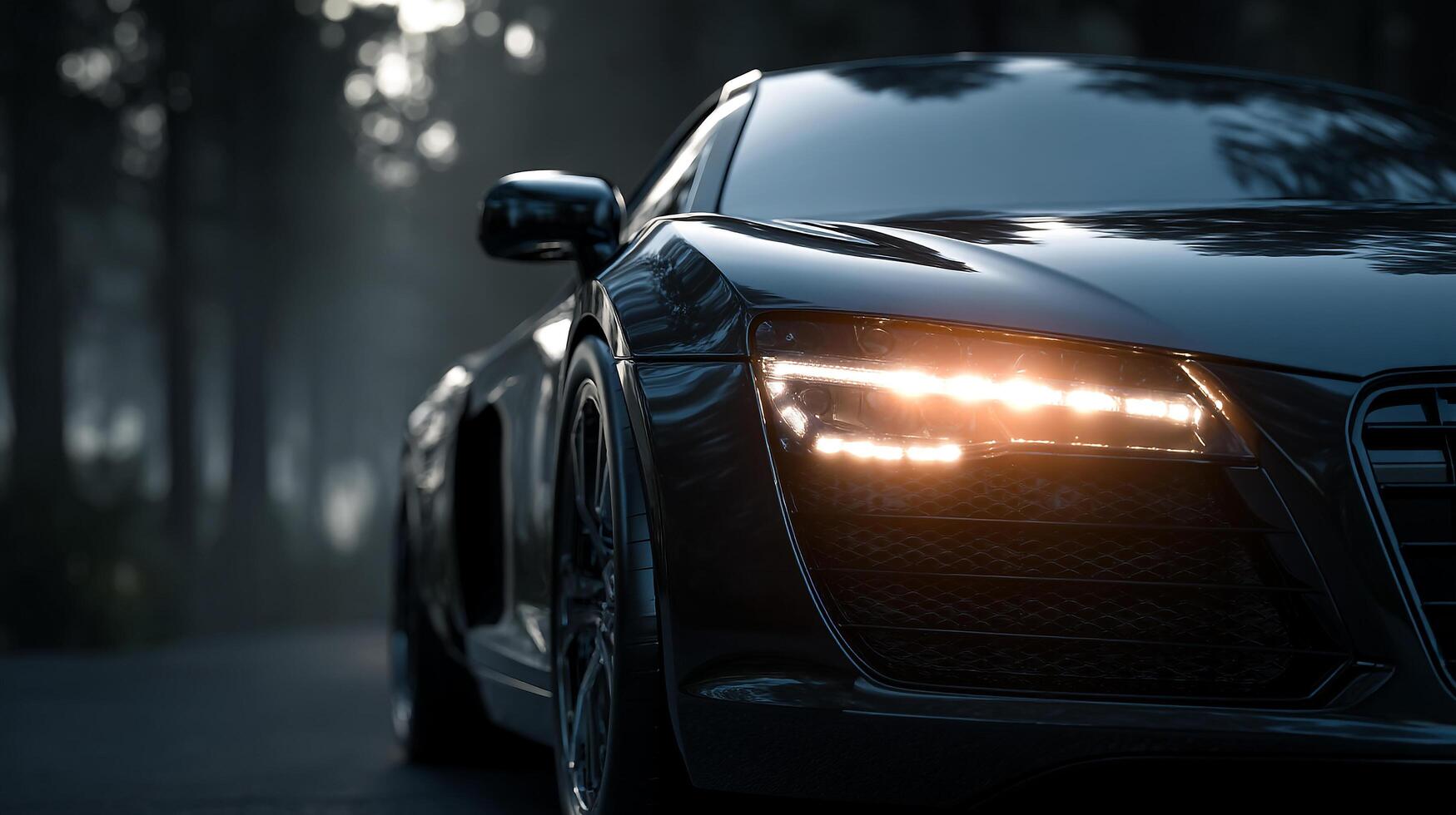 Soft light photo of premium vehicle design