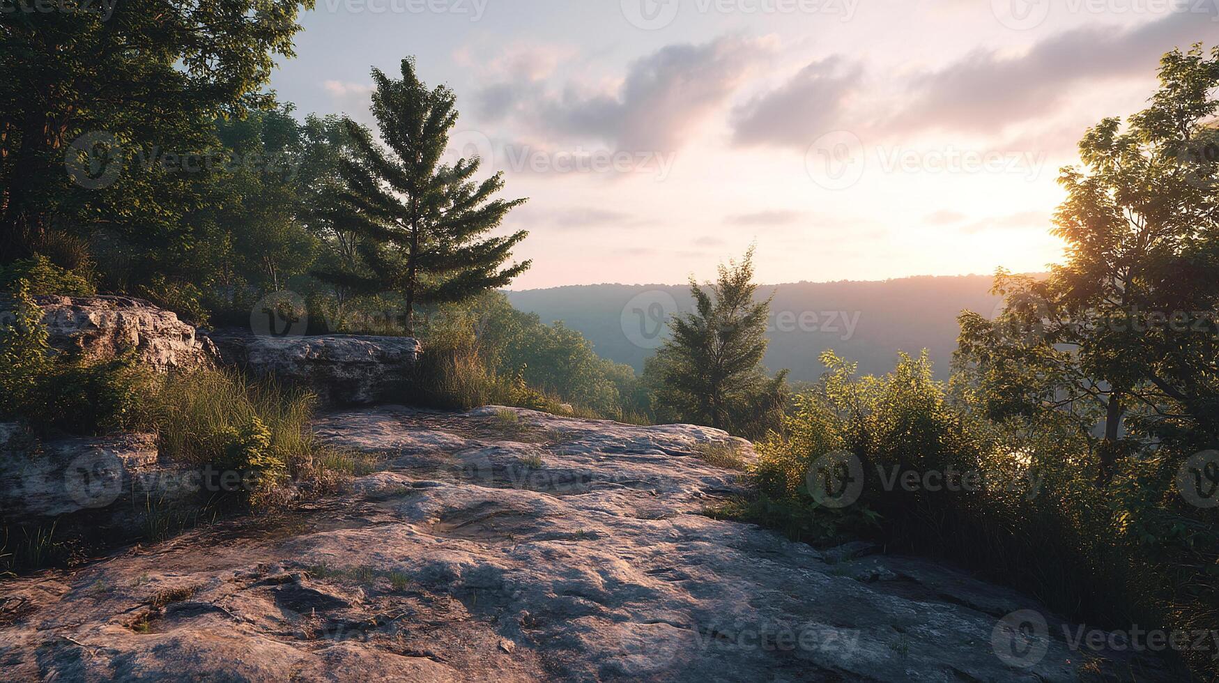 Highly realistic wallpaper photo of vivid outdoor scenery