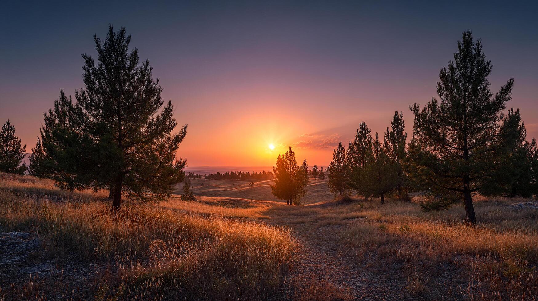 Nature wallpaper photo in realistic soft lighting and depth